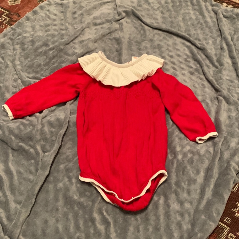 Girls long sleeve onesie. 6-9 months.